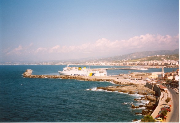 Widok na port w Rethymnonie