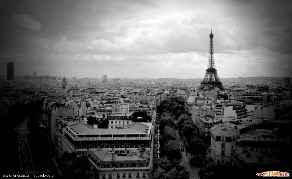Panorama Paryża z Łuku Triumfalnego