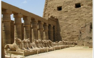  Aleja sfinksów w Karnaku