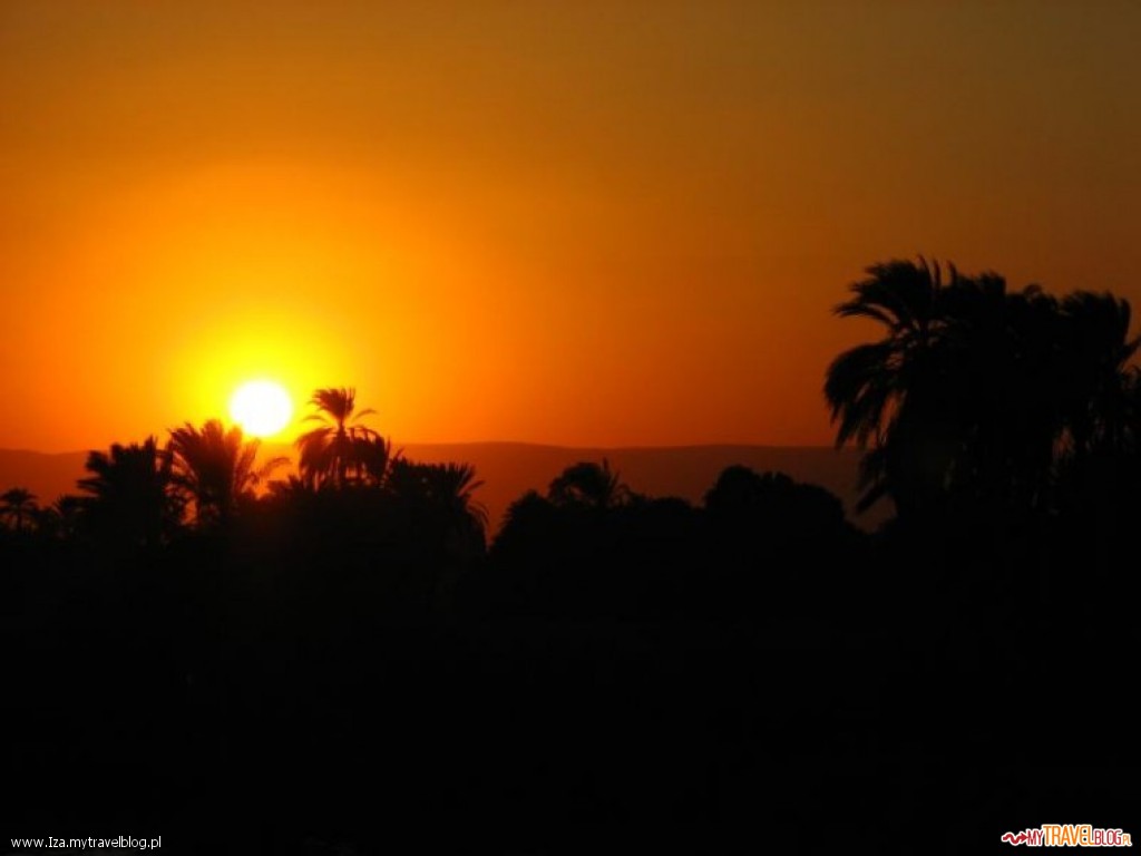 Zachody słońca w Egipcie są przepiękne