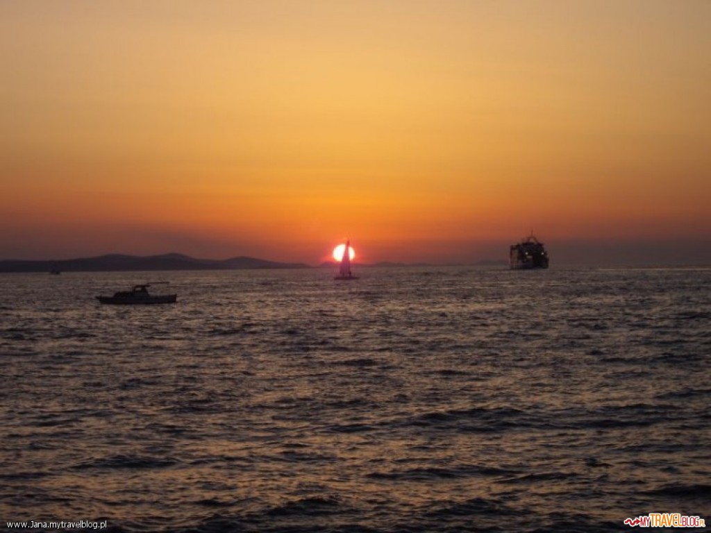 Zadar słynie z najpiękniejszego zachodu słońca na całym wybrzeżu Adriatyku