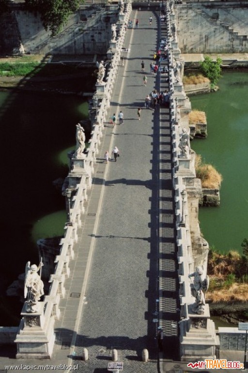 Most na Tybrze przed Zamkiem Św Anioła