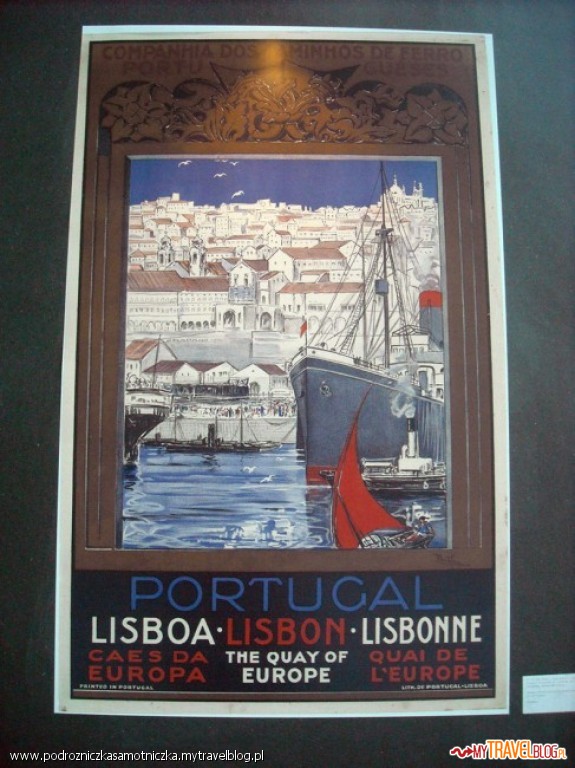 Lizbona  - lotnisko (wystawa plakatów)